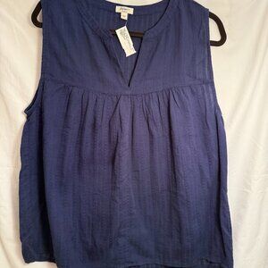 Womens brand Dylan Blue Sleeveless Blouse